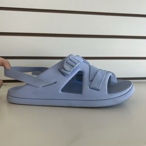 Junior sz 6‎ CHACO Chillos Sport Slide Sandals Strap Periwinkle Blue Lightweight